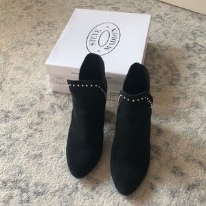Steve Madden Rockstar Black Suede Booties